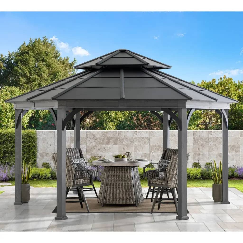 Sunjoy Ashland Hexagonal Gazebo, 18 ft. x 18 ft.