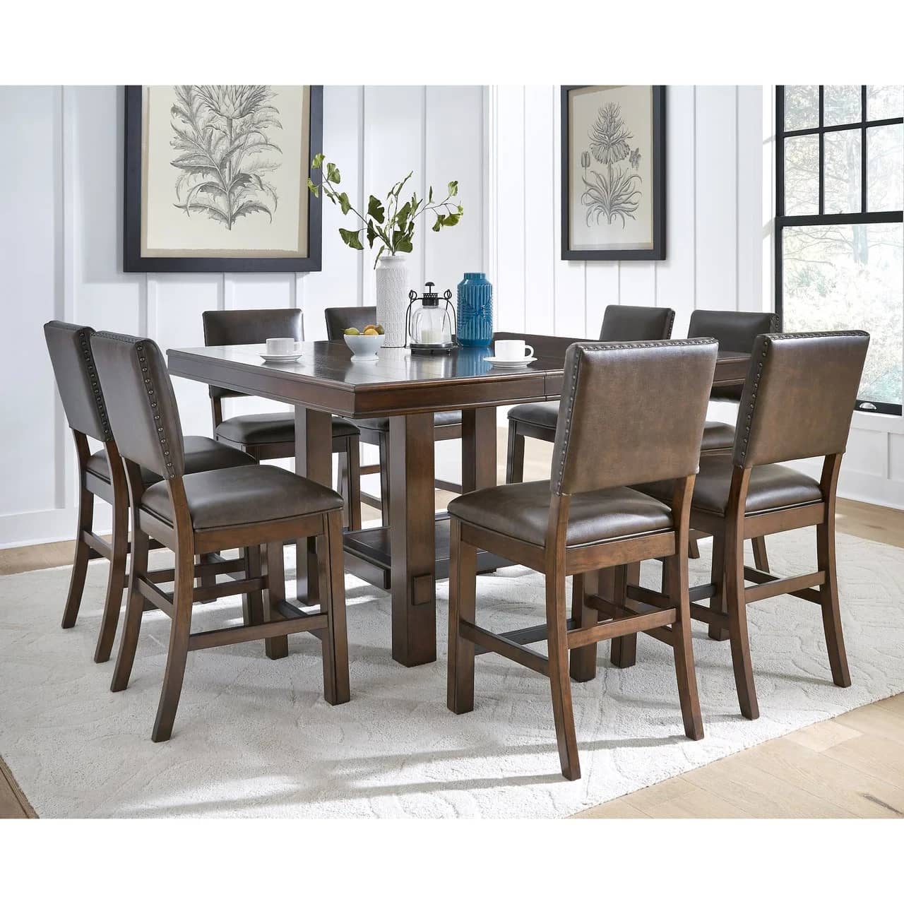 Pulaski Furniture Sable 9-Piece Counter Height Dining Set