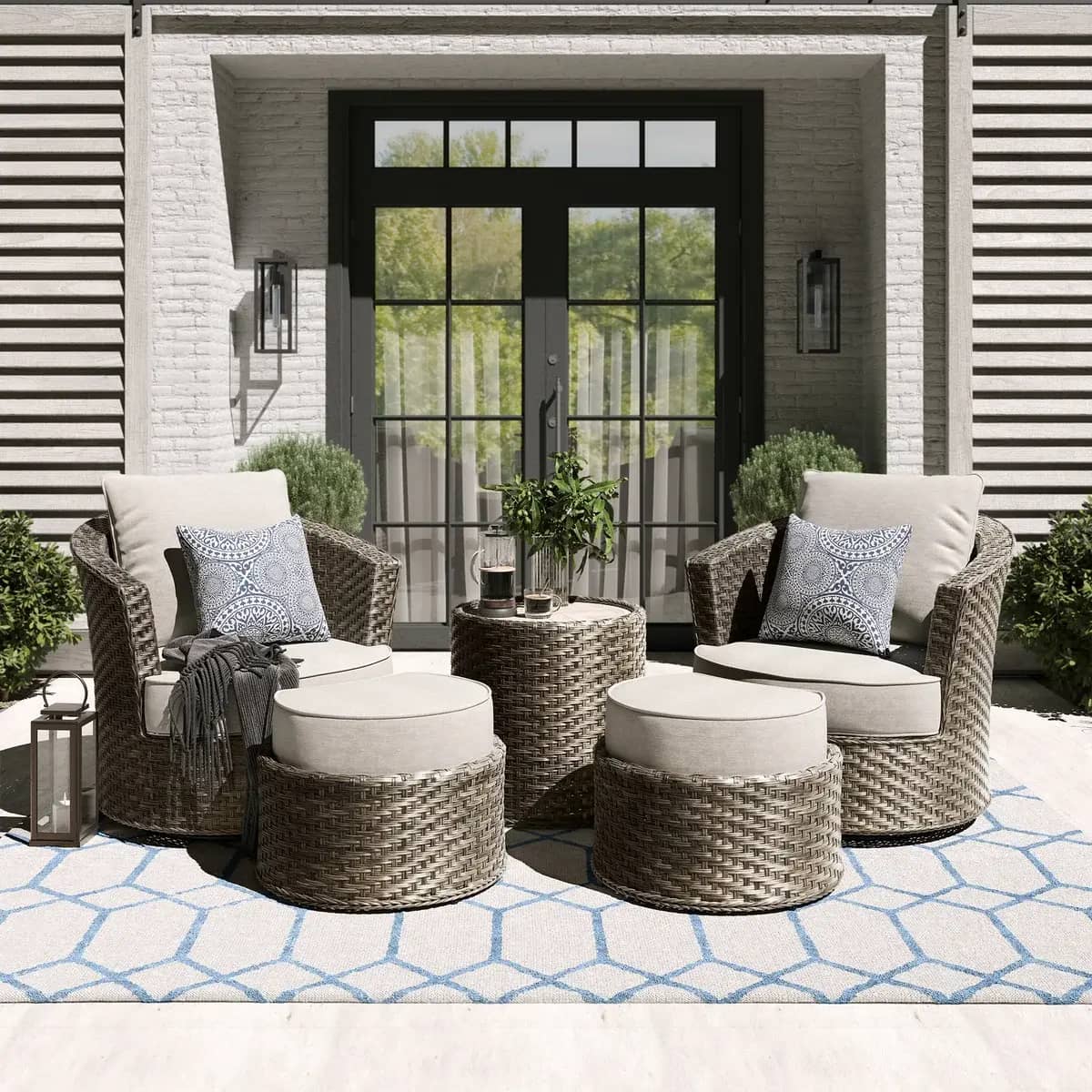 Salinger 5-piece Outdoor Patio Seating Set