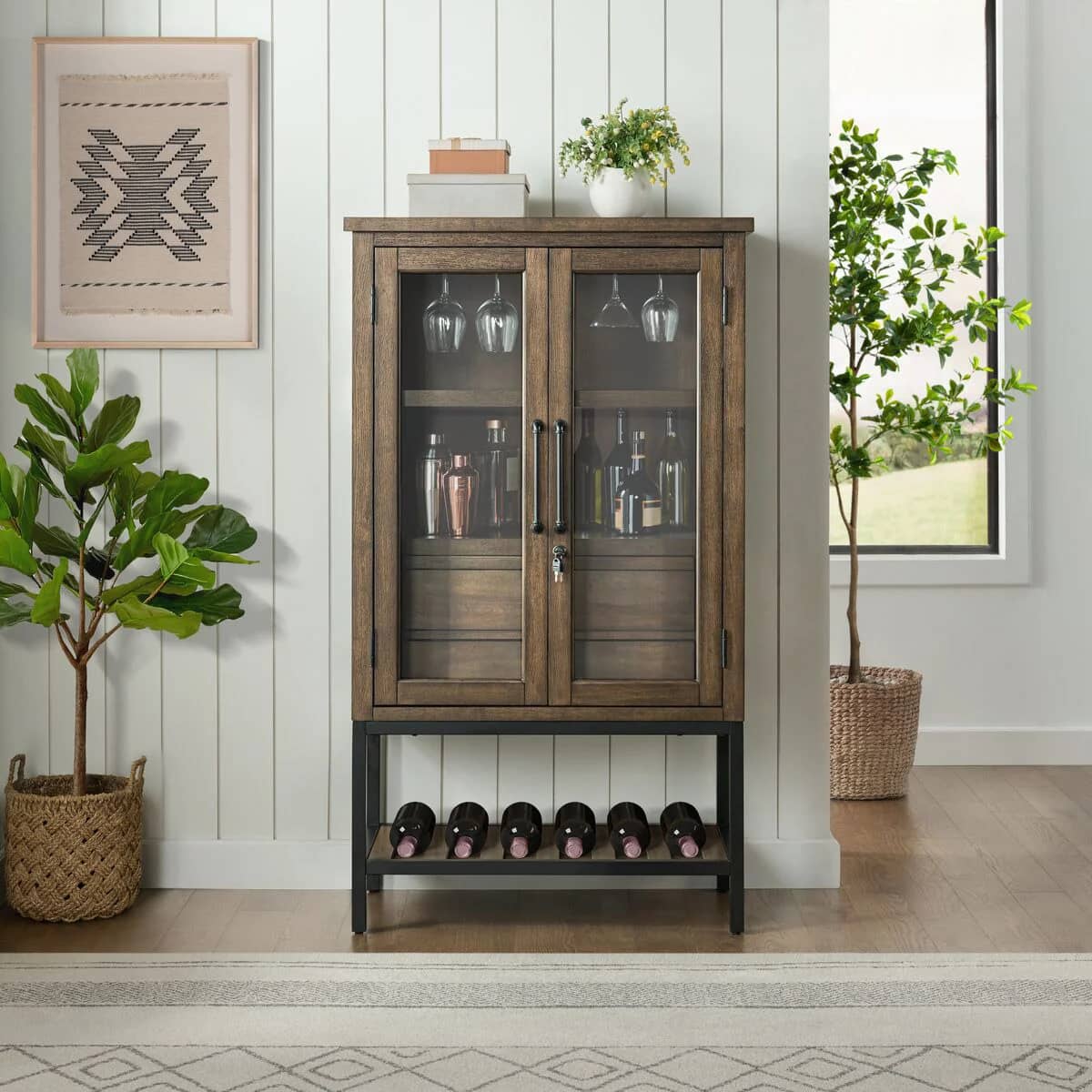 Bayside Furnishings Brentley Wine Cabinet