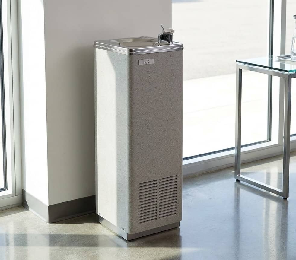 Compact Free-Standing Water Cooler in Greystone