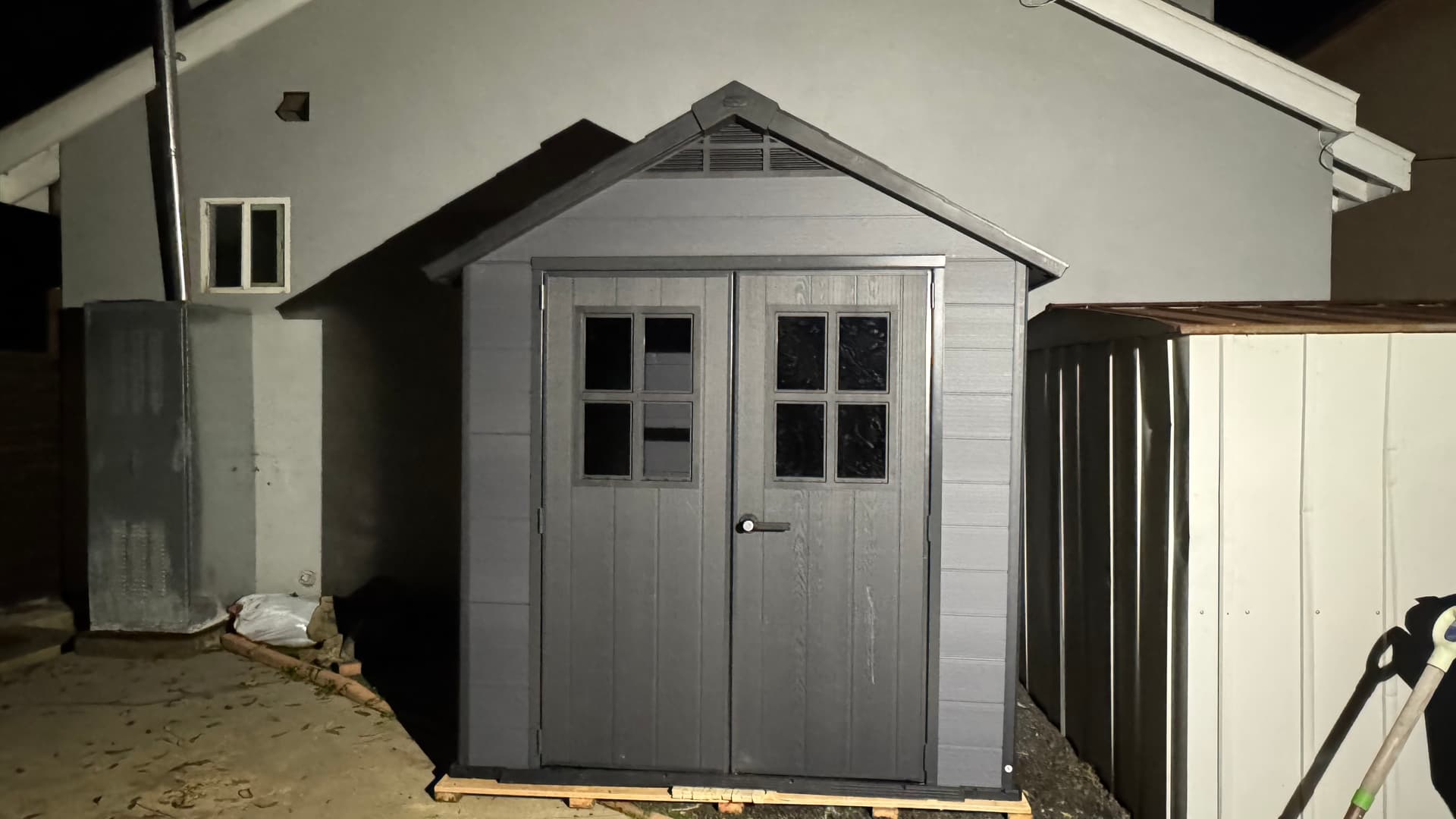 7.5'x7' Keter Shed Installation