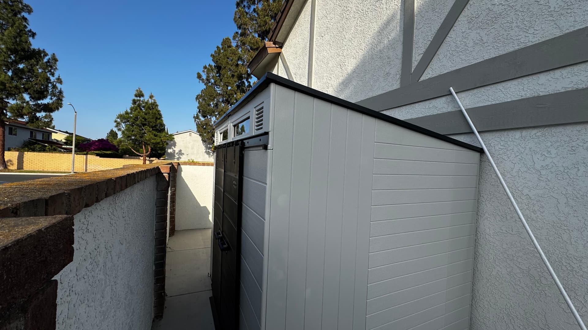 8'x7' Shed — Narrow Backyard Fit