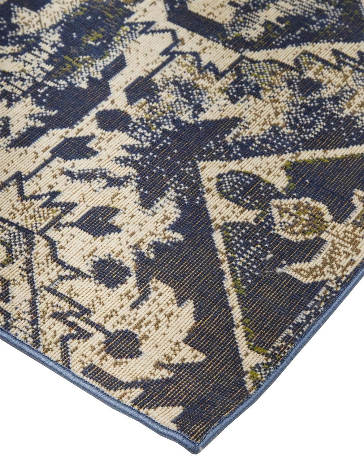 Feizy Rugs - Foster Collection, Transitional Ornamental Area Rug - Blue/Beige 6'-5" X 9'-6" image 6
