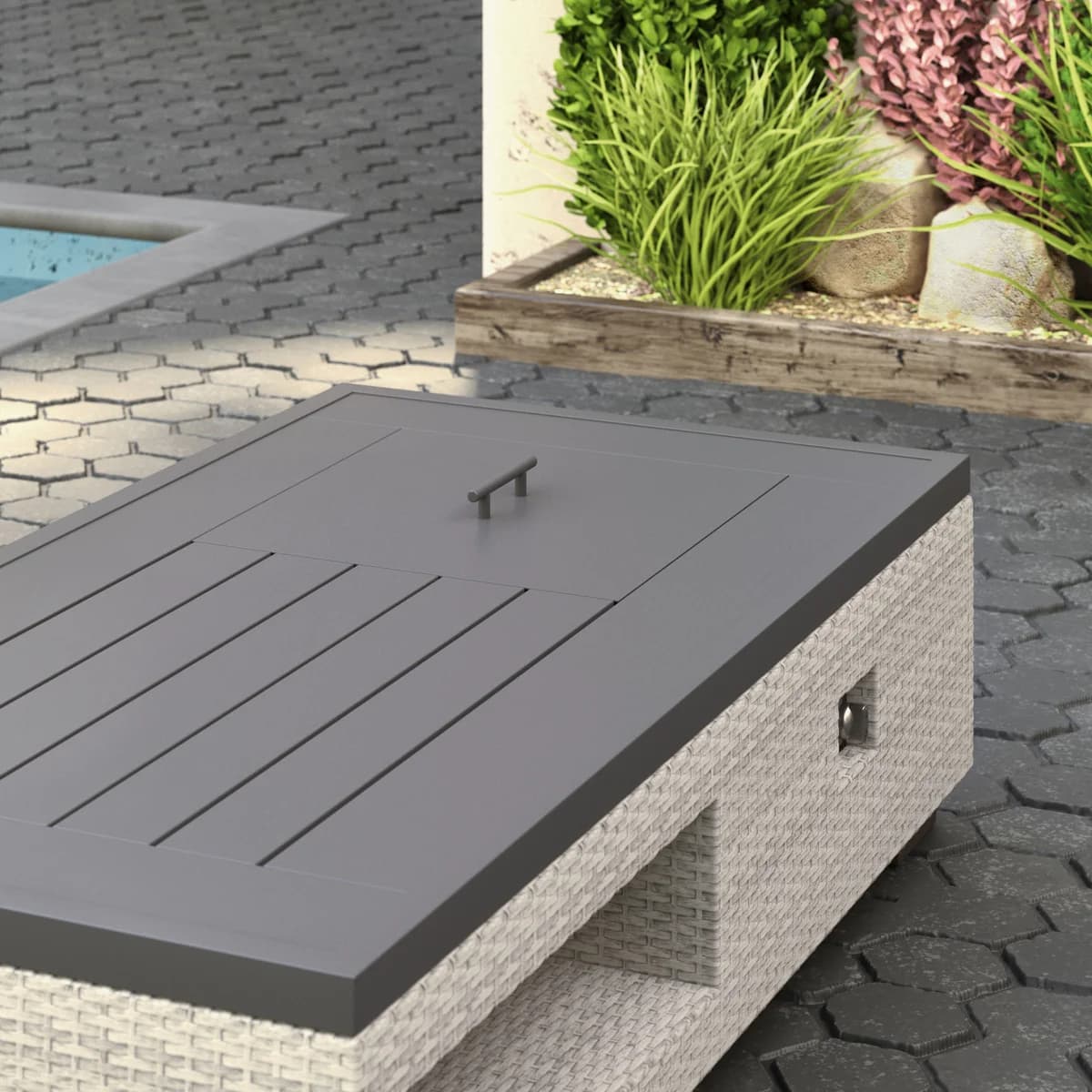 Saesin Fire Table with External Tank Storage image 6