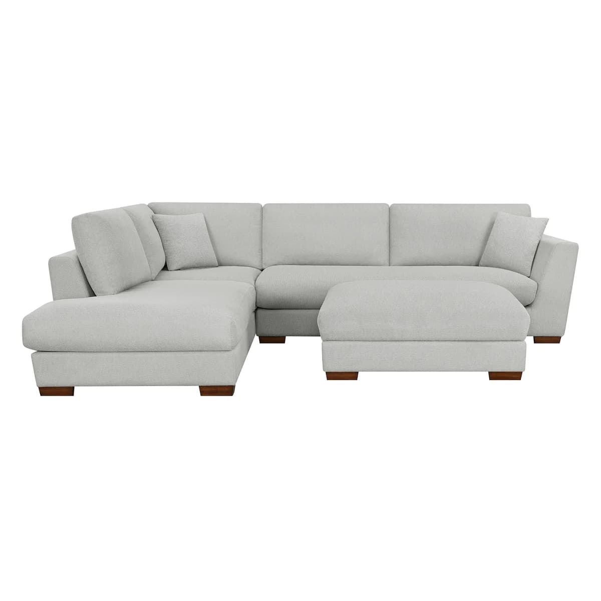 Henredon Larkin House Deep Seating Fabric Sectional with Storage Ottoman image 4