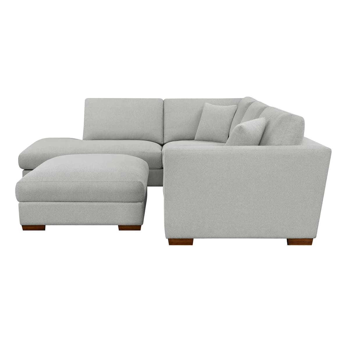 Henredon Larkin House Deep Seating Fabric Sectional with Storage Ottoman image 6