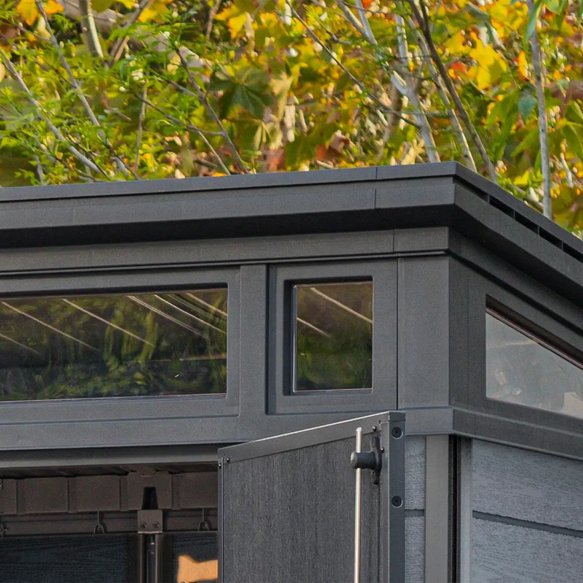 Keter Cortina 9' x 7' Premium Modern Outdoor Storage Shed image 4