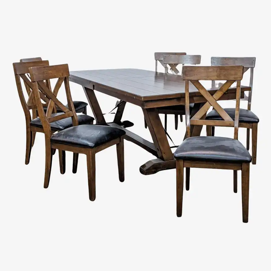 Bayside Furnishings Bolton 9-piece Farmhouse Style Dining Set image 6