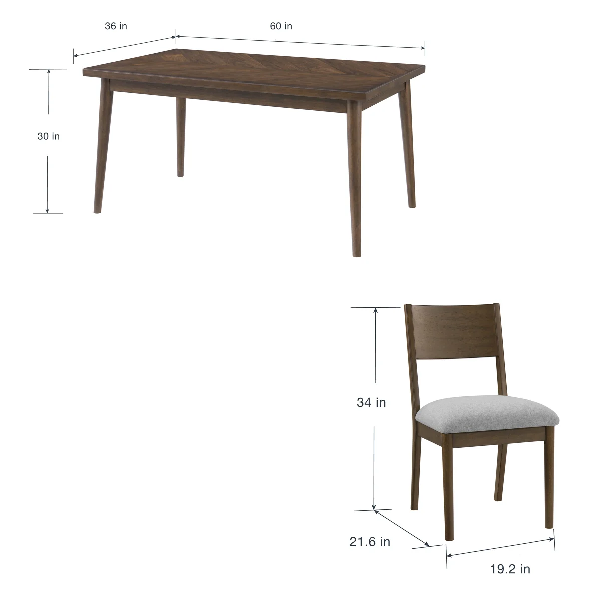 Clare Valley 5-piece Dining Table Set image 2