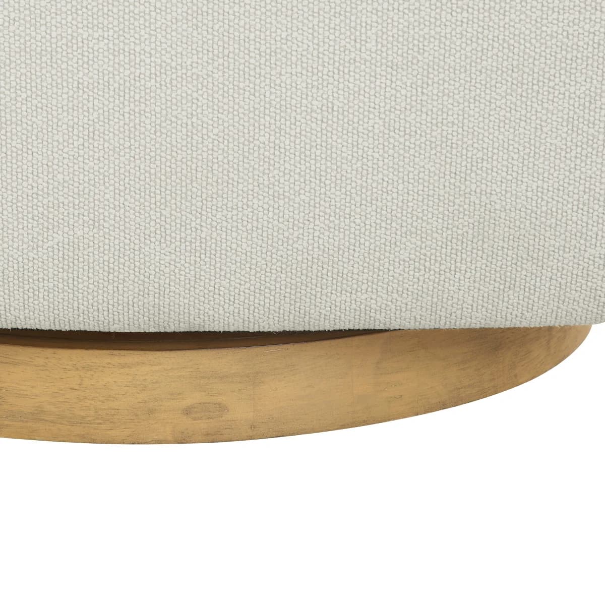 Henredon Murphy Swivel Boucle Chair, Cream image 6