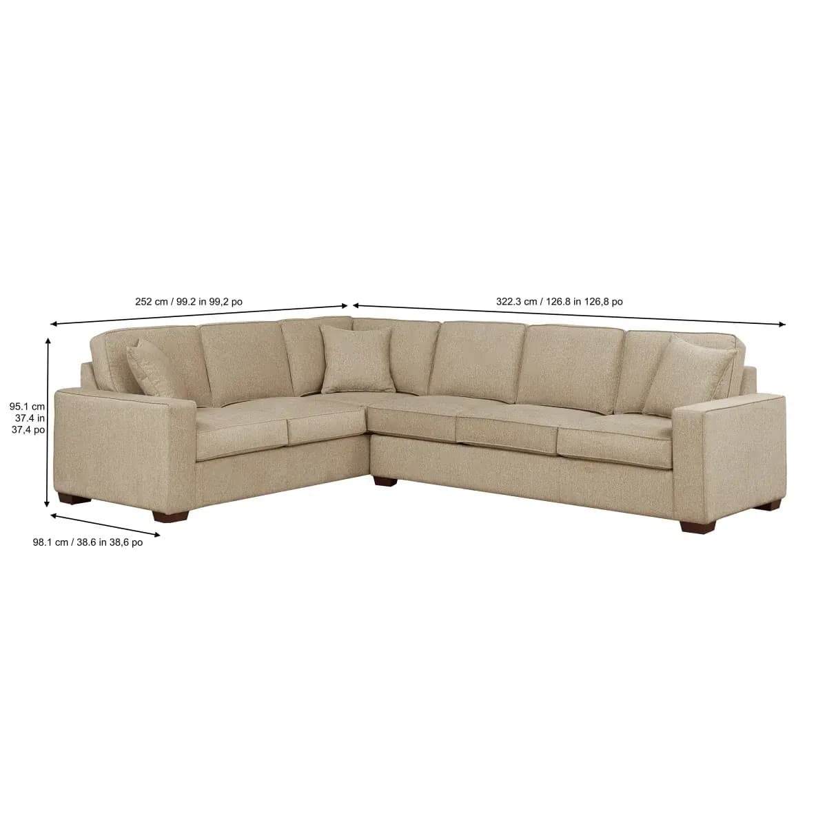 Synergy Home Furnishings Clearmont Fabric Sectional image 2
