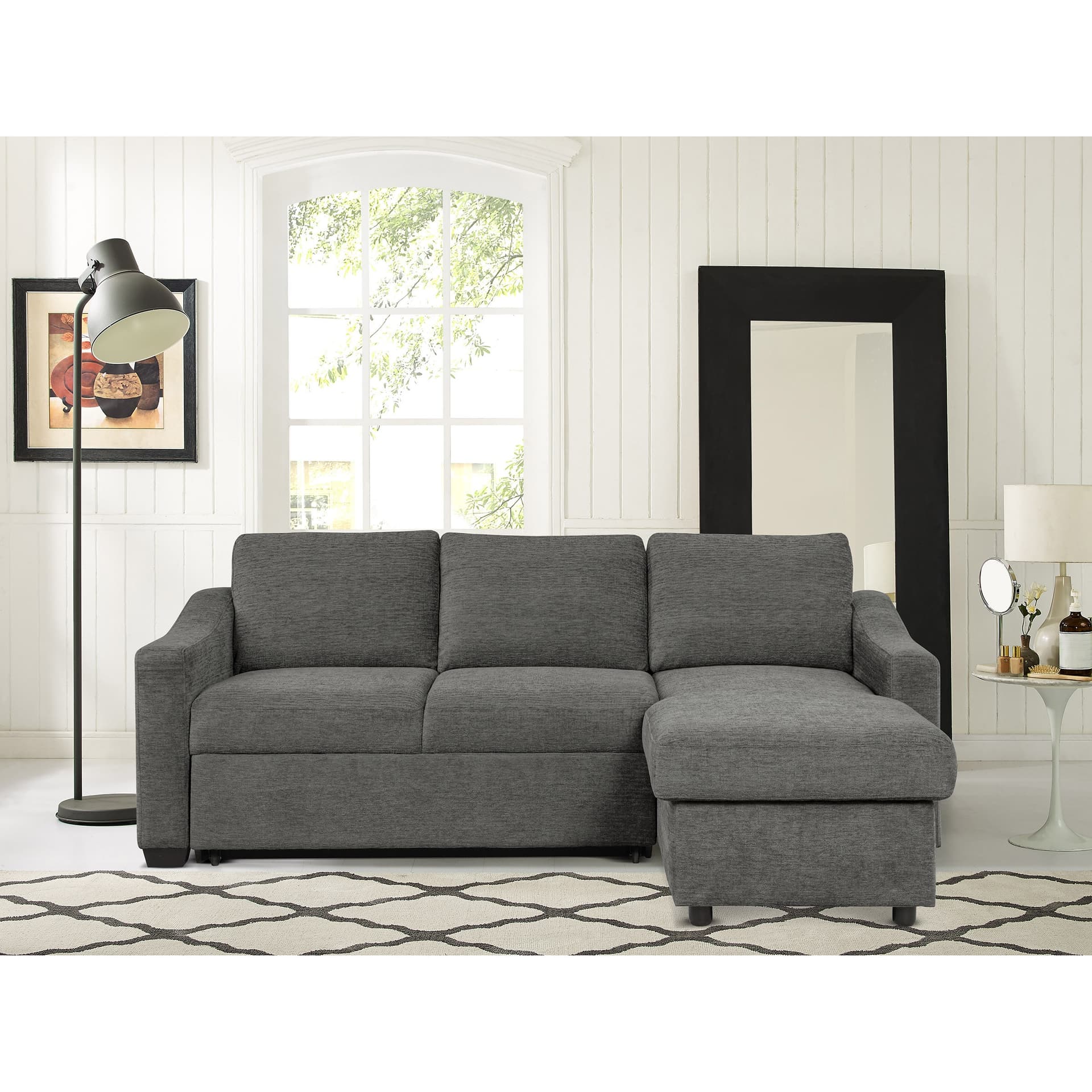 Coddle Aria Fabric Sleeper Sofa with Chaise