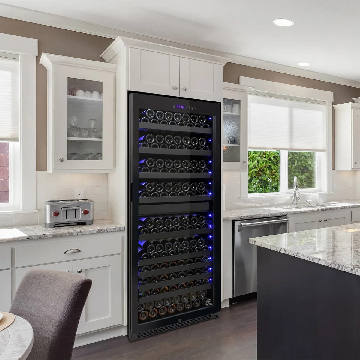Vinotemp 270-Bottle Dual-Zone Free-Standing or Built-in Wine Cooler