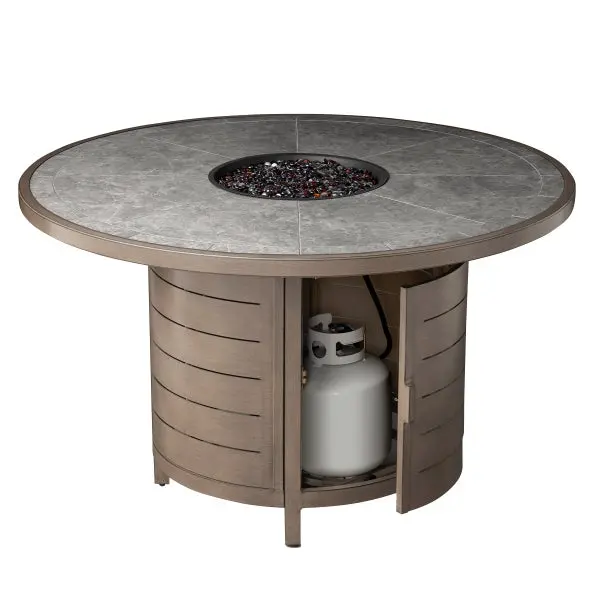 Agio McKinnon 7-Piece High Dining Set with Fire Table image 6