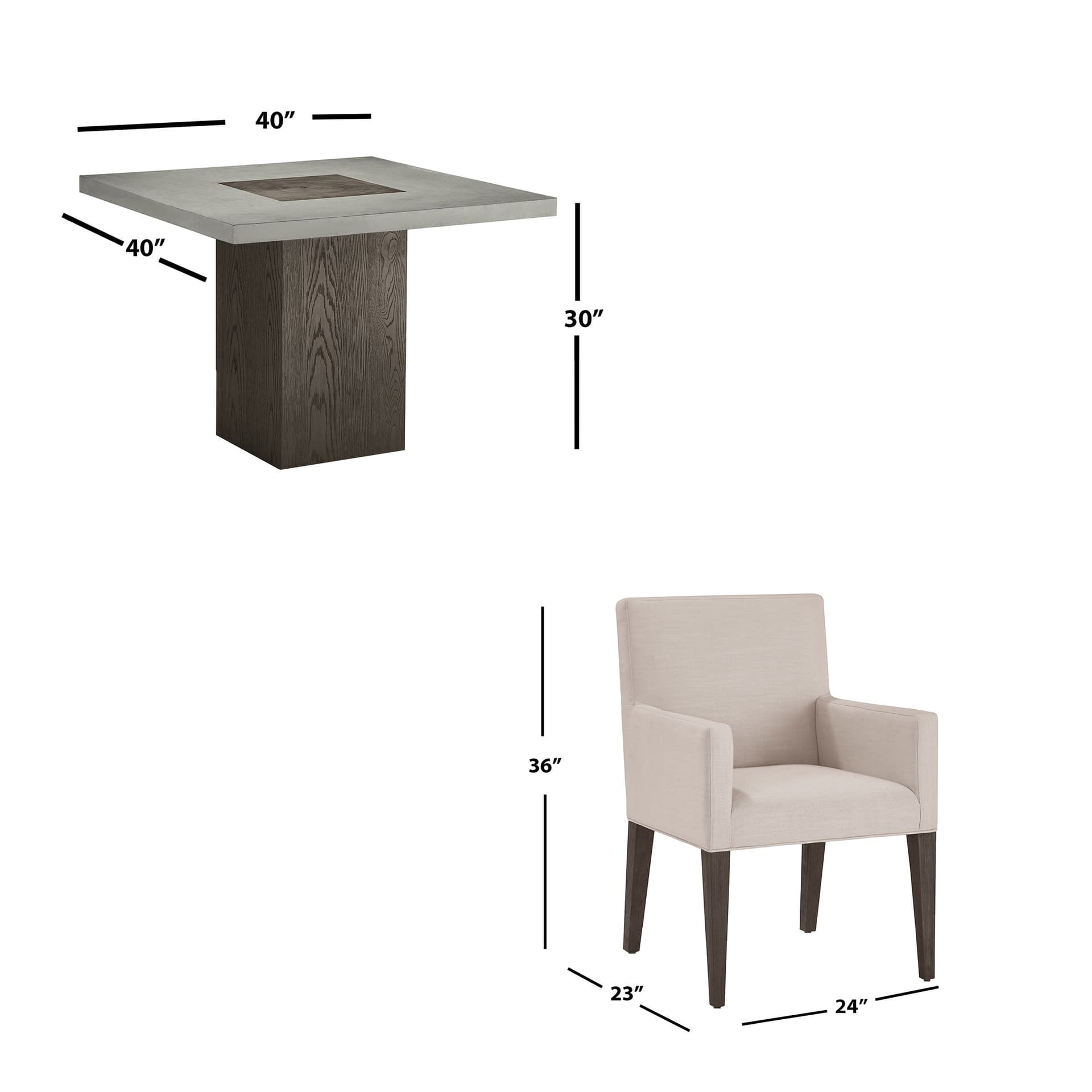 Millon 5-piece Dining Set image 2