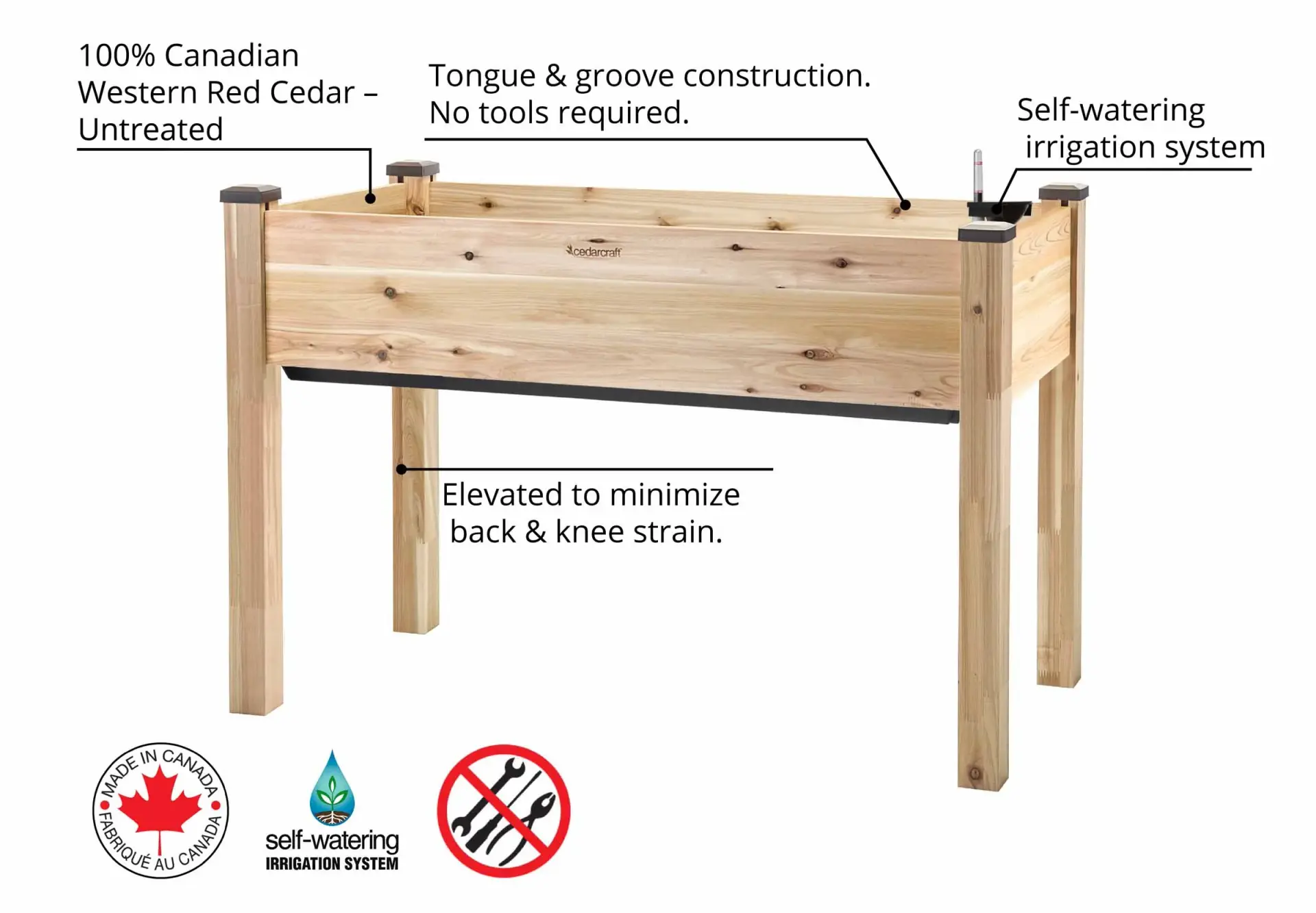 Cedarcraft Cedar Raised Garden image 2