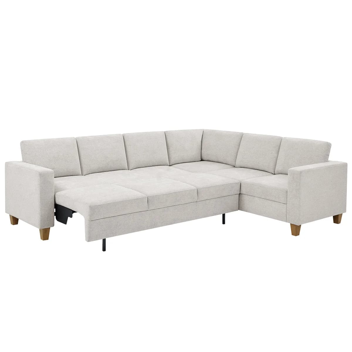 Thomasville Dillard Convertible Sleeper Sectional, Light Gray image 4
