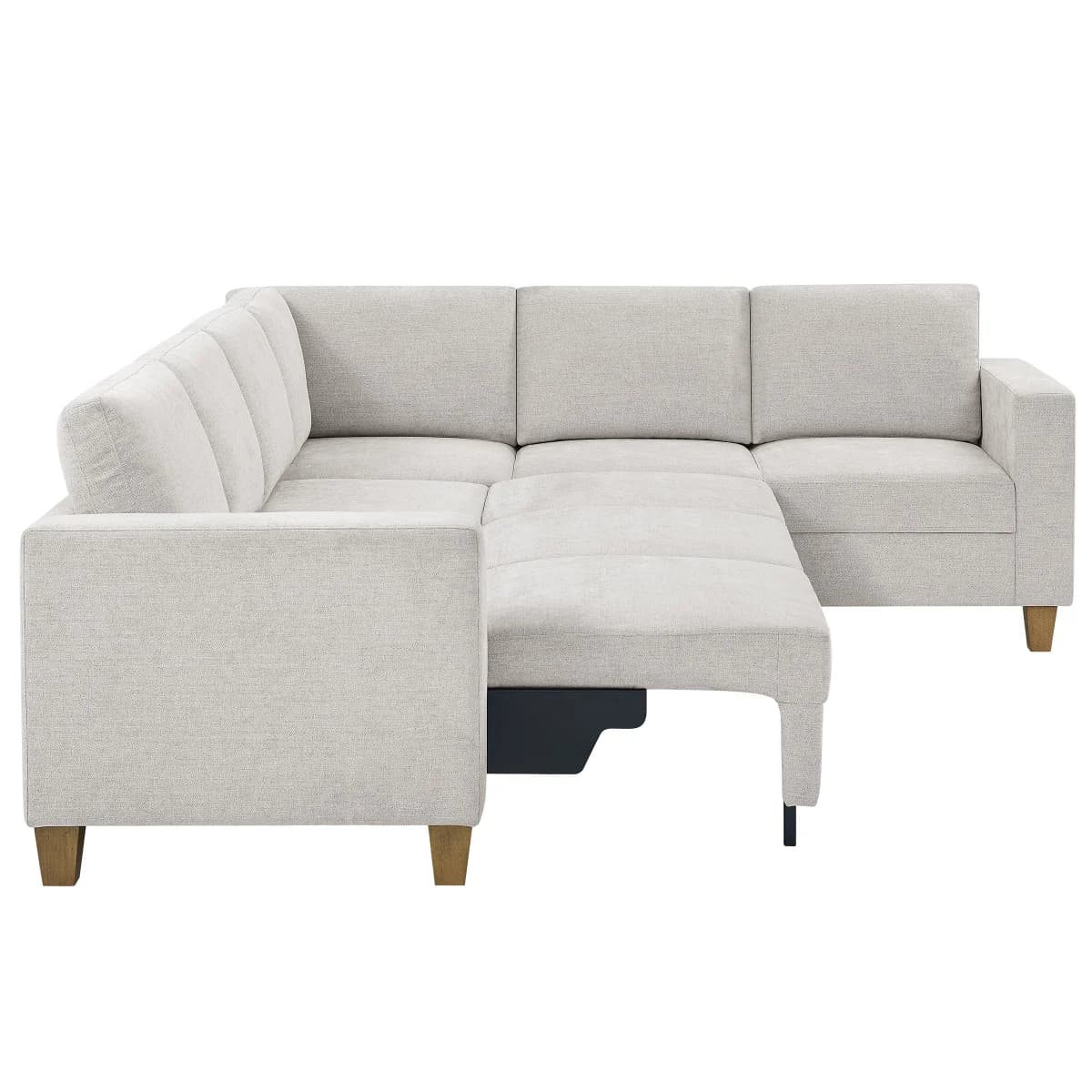 Thomasville Dillard Convertible Sleeper Sectional, Light Gray image 6