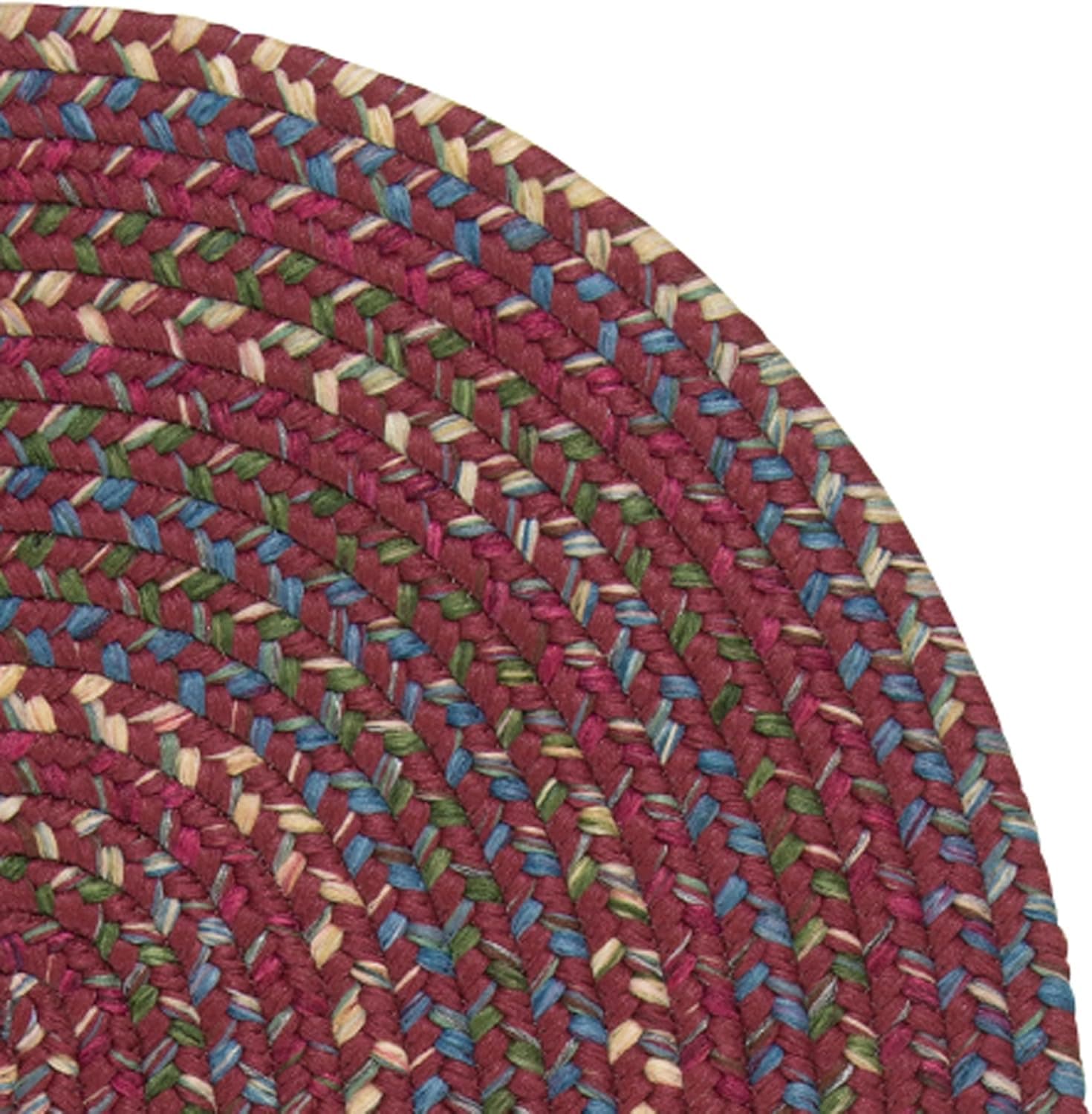 Colonial Mills Naples Round - Burgundy 15x15 image 2