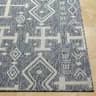 Livabliss Sawyer Diamond Boho Outdoor Area Rug,5'3" x 7', Blue image 3