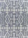 Livabliss Sawyer Diamond Boho Outdoor Area Rug,5'3" x 7', Blue image 4