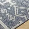 Livabliss Sawyer Diamond Boho Outdoor Area Rug,5'3" x 7', Blue image 5