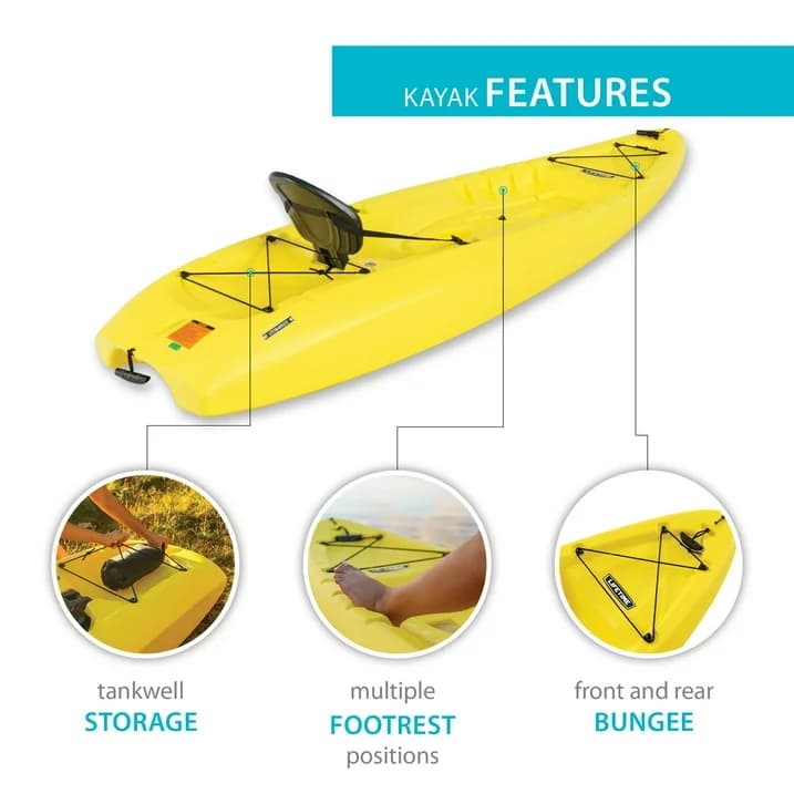 Lifetime Volt 8.5' Sit-On-Top Kayak with Paddles, 2-Pack image 7