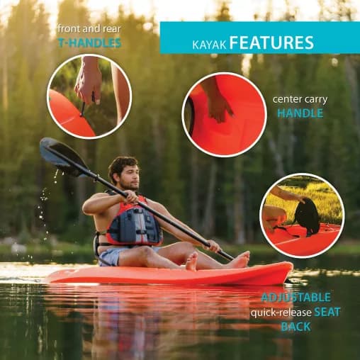Lifetime Volt 8.5' Sit-On-Top Kayak with Paddles, 2-Pack image 13