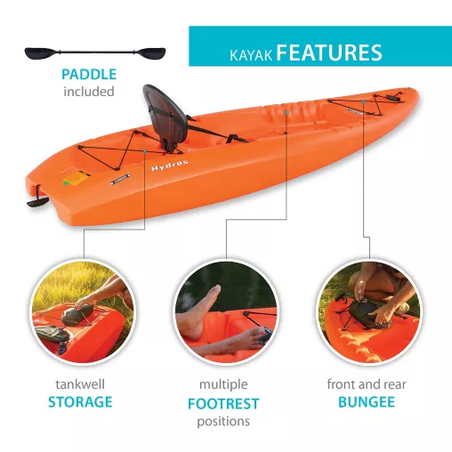 Lifetime Volt 8.5' Sit-On-Top Kayak with Paddles, 2-Pack image 14