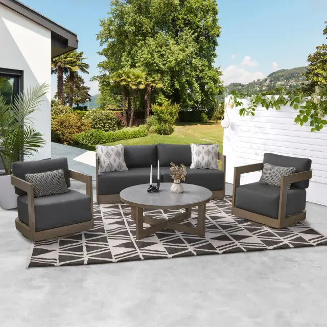 Menorca 4-Piece Metal Seating
