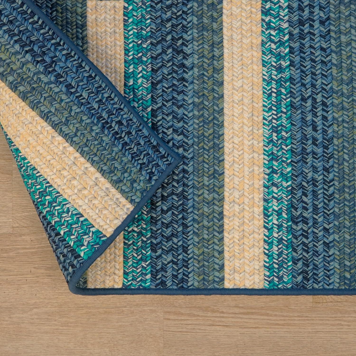 Colonial Mills Emma Tweed Stripe - Blue Lites 8x11 image 4