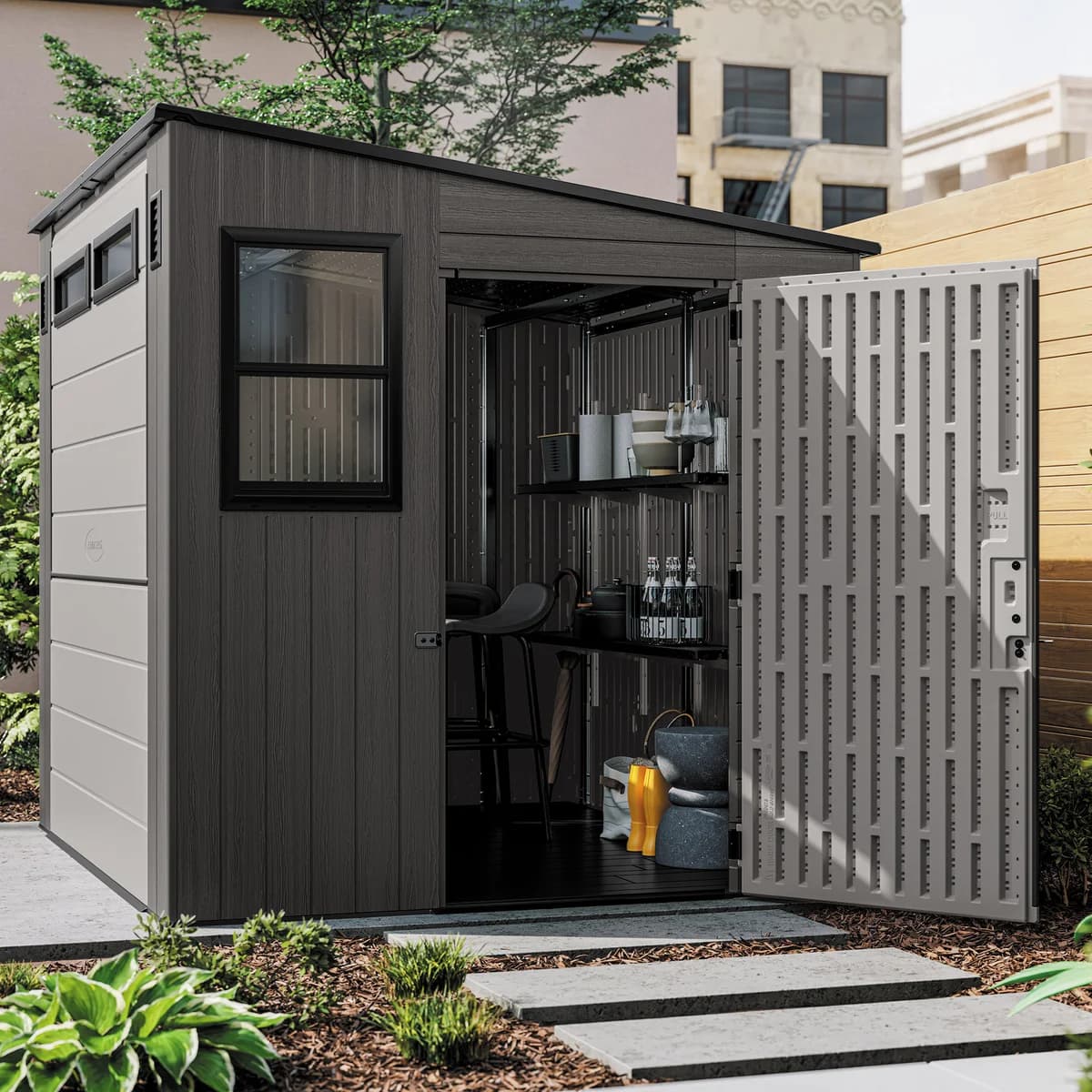 Suncast Cabana Outdoor Storage Shed image 13