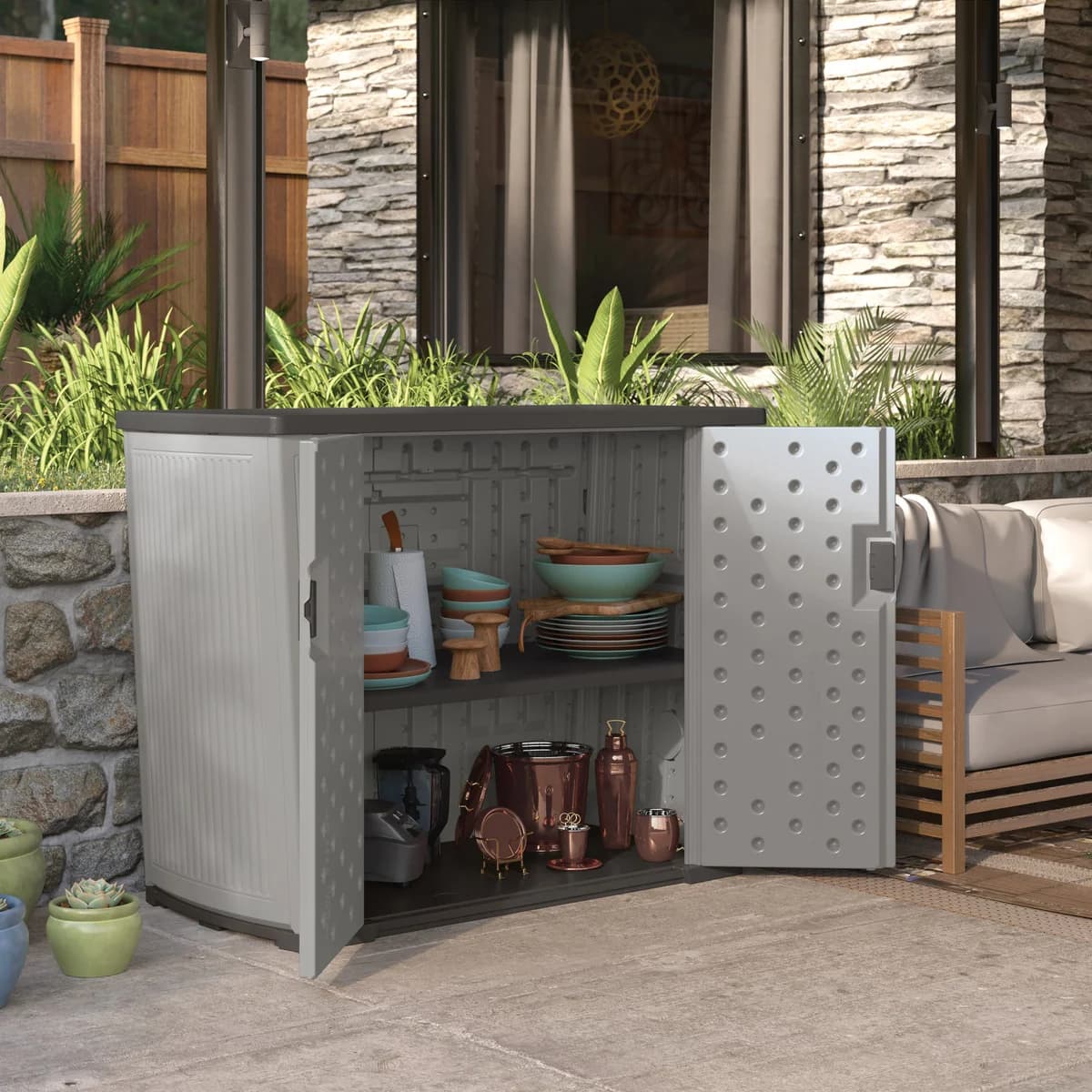 Suncast Cabana Outdoor Storage Shed image 19