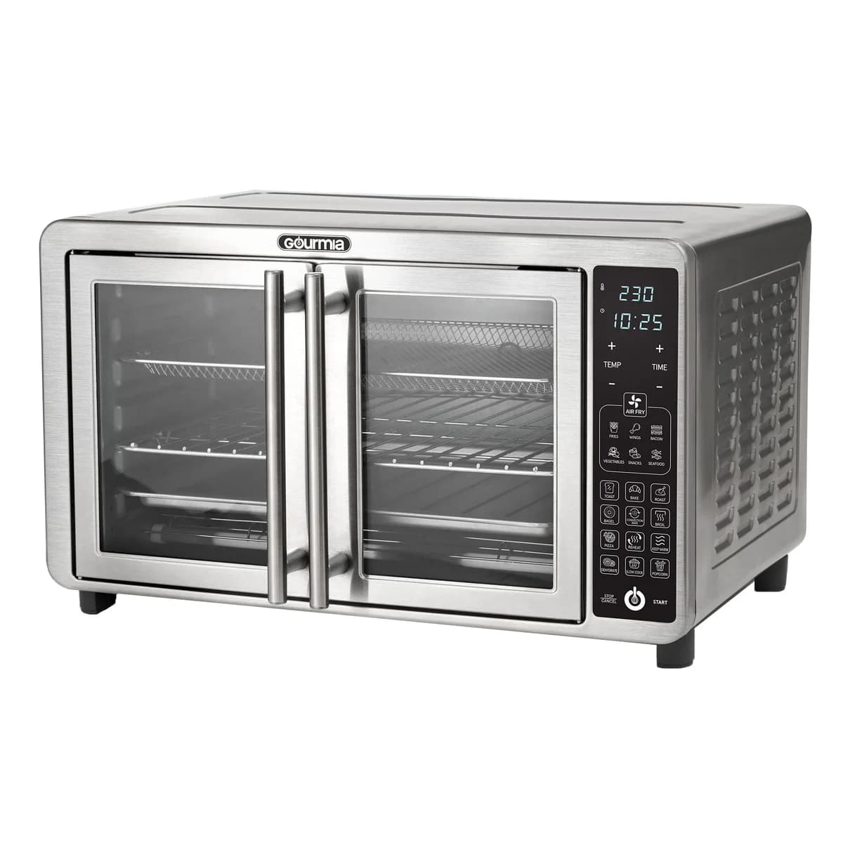Gourmia French Door Countertop Oven with Temperature Probe