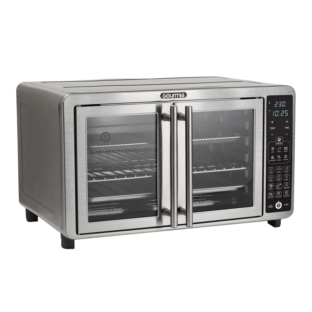 Gourmia French Door Countertop Oven with Temperature Probe