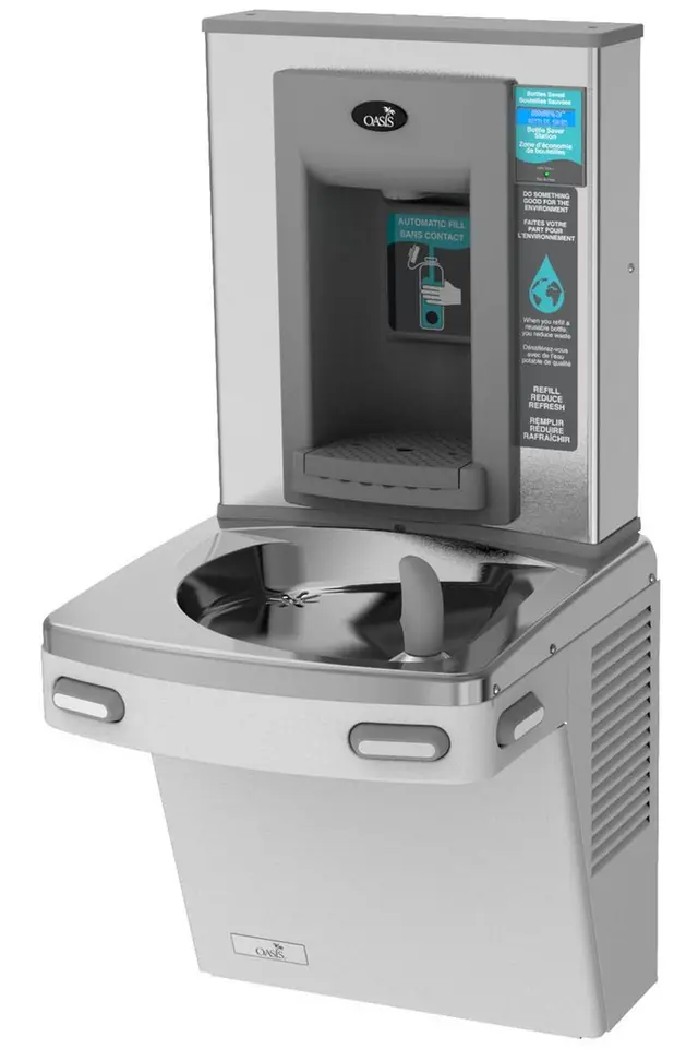 VersaCooler 8 gph Water Cooler in Stainless Steel & Electronic Bottle Filler image 2