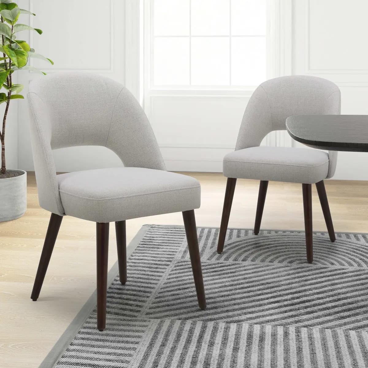 Lilah Fabric Dining Chair, 2-Pack