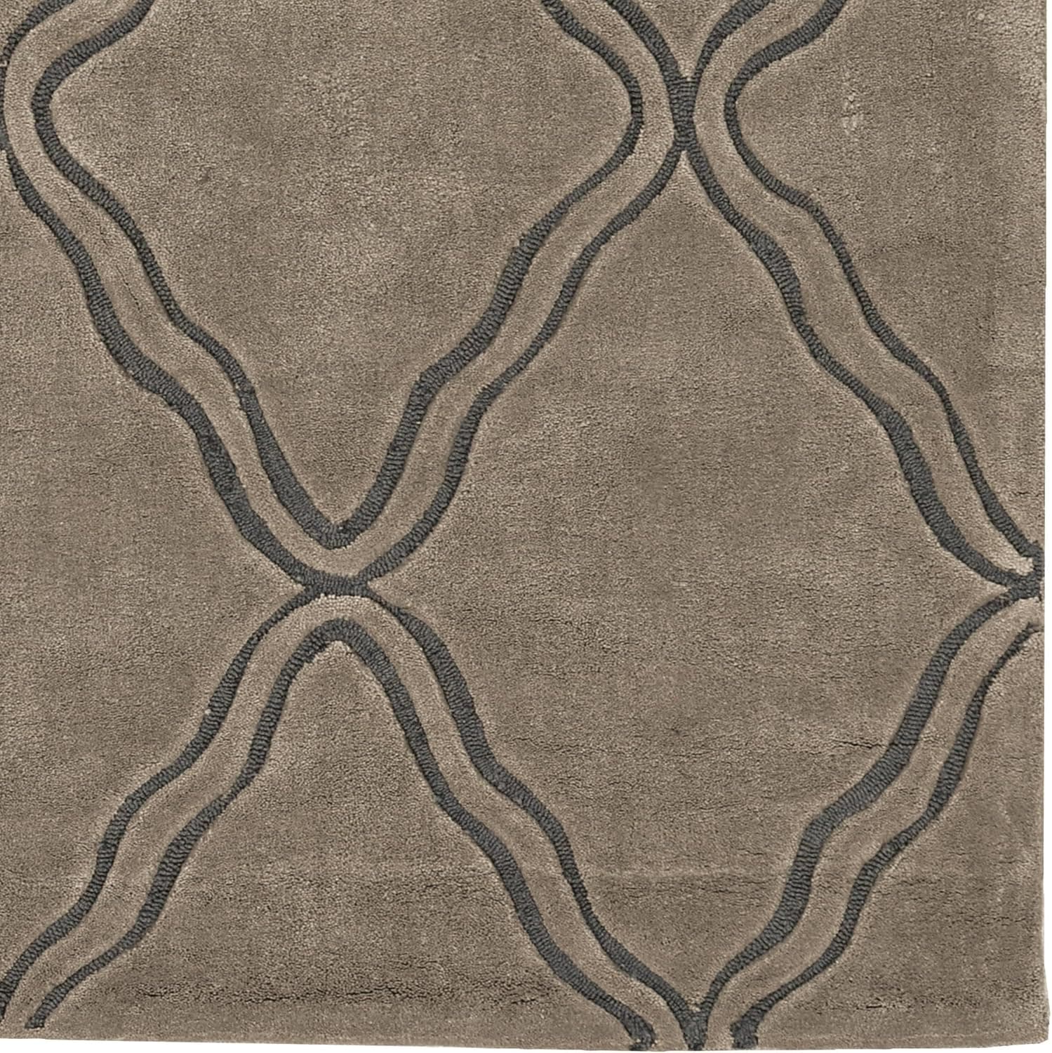 Linon Trio Natural Fiber Rugs, 5 x 7, Gray image 4
