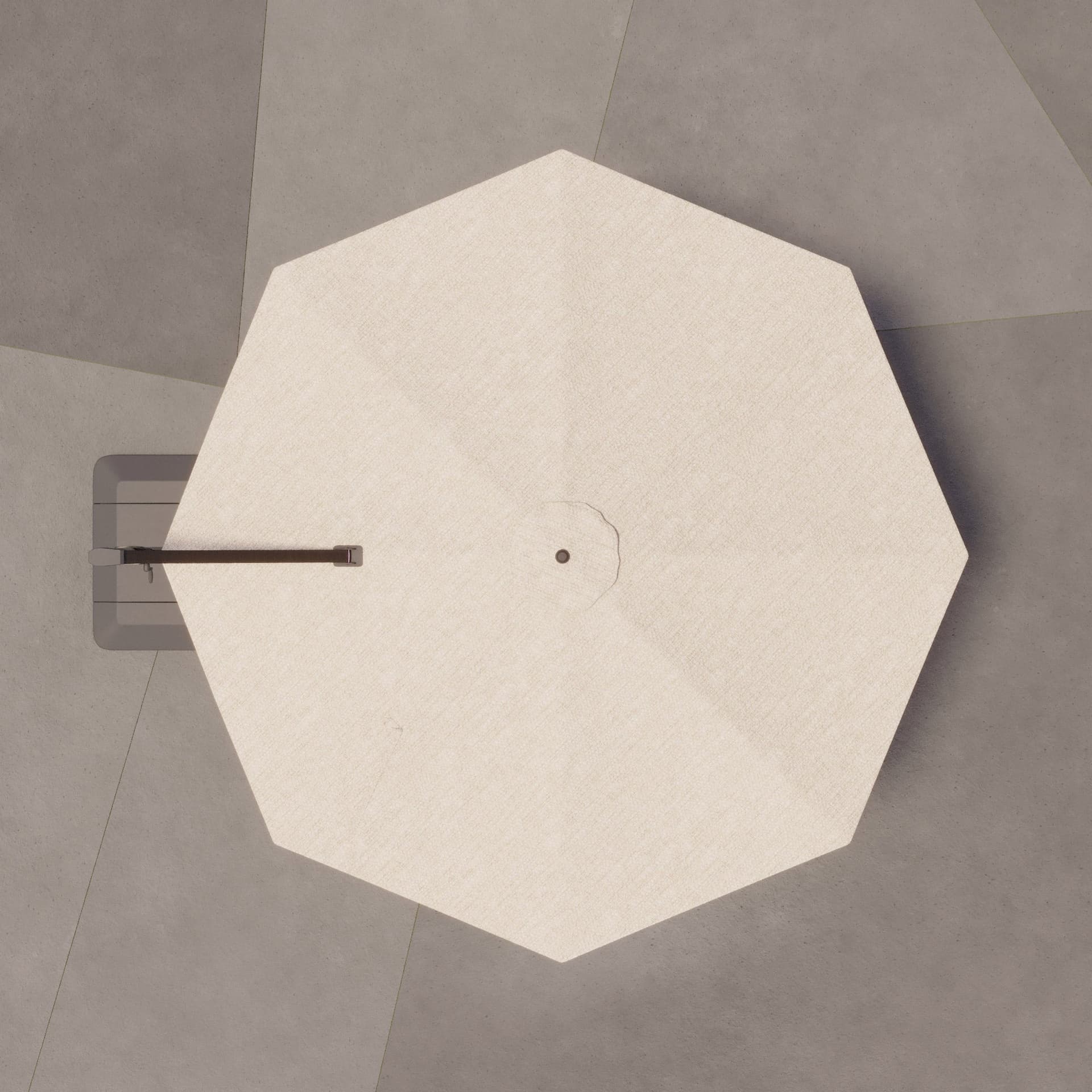 Seasons Sentry 13ft Round Woodgrain Aluminum Cantilever Umbrella