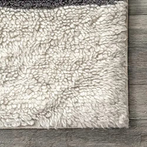 Rugs USA Striped Wool Machine Washable Area Rug, 2'6" x 8', Ivory image 4