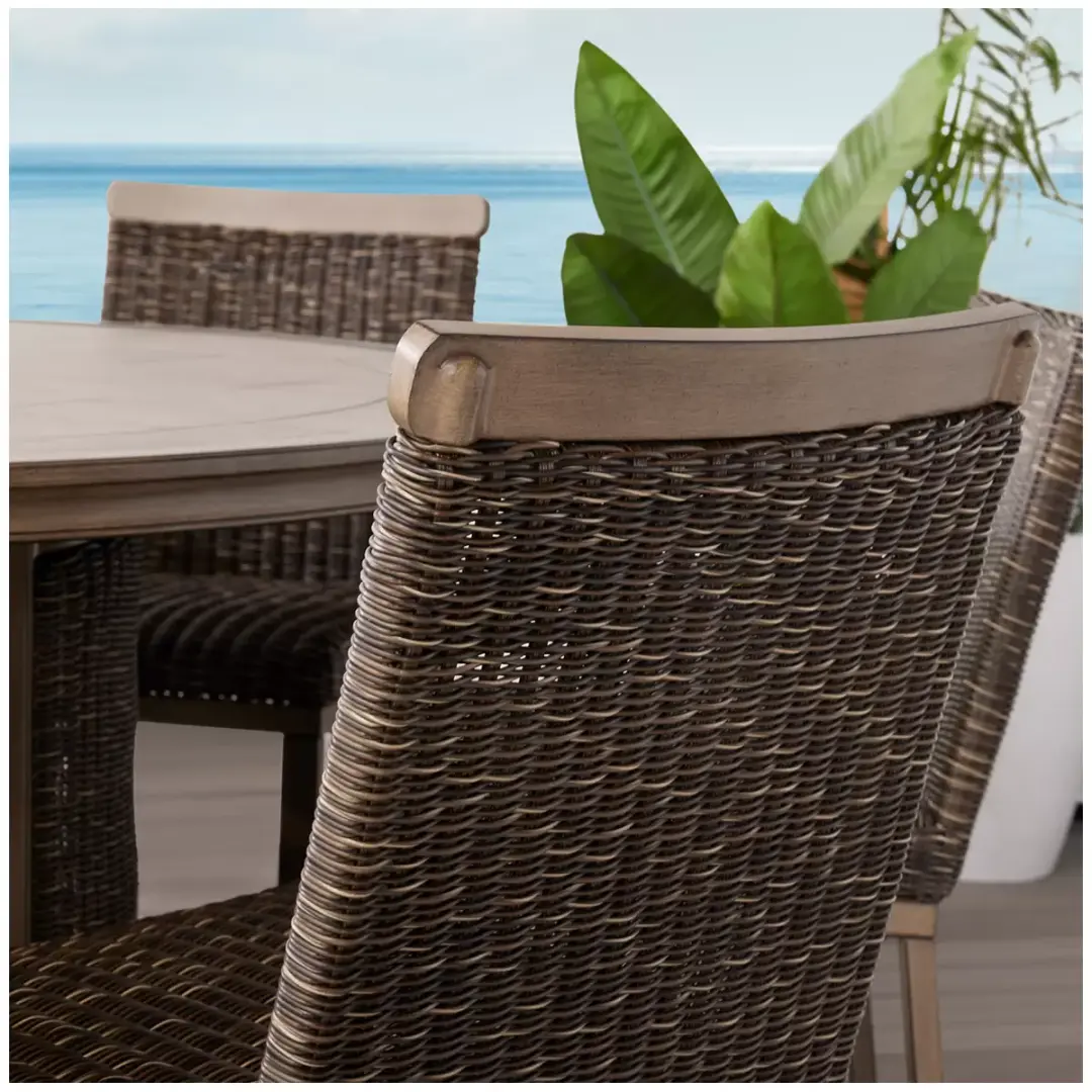 Agio Anderson 7-Piece High Dining Set with Fire Table image 7