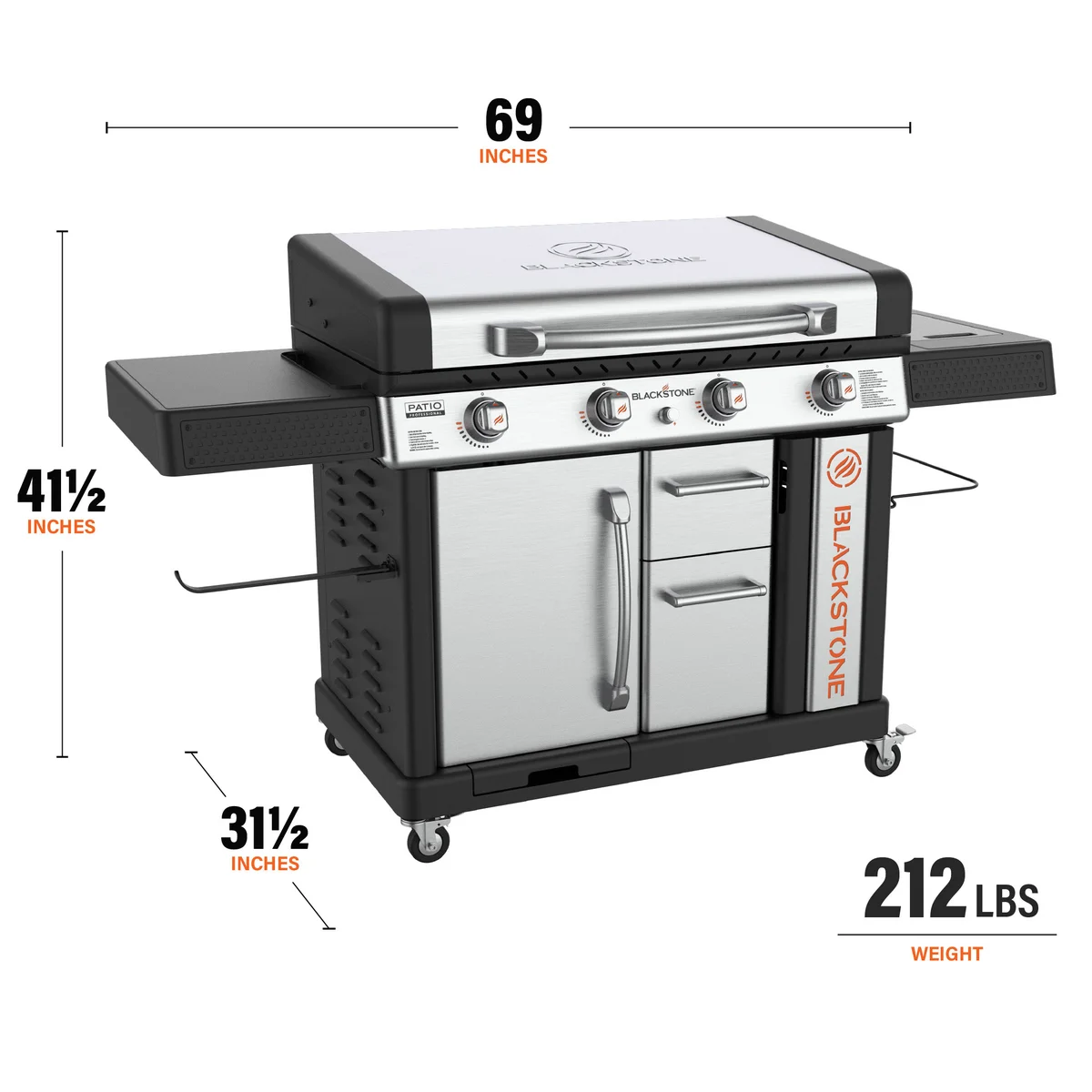 Blackstone 36" Cabinet Griddle with Air Fryer & Cover