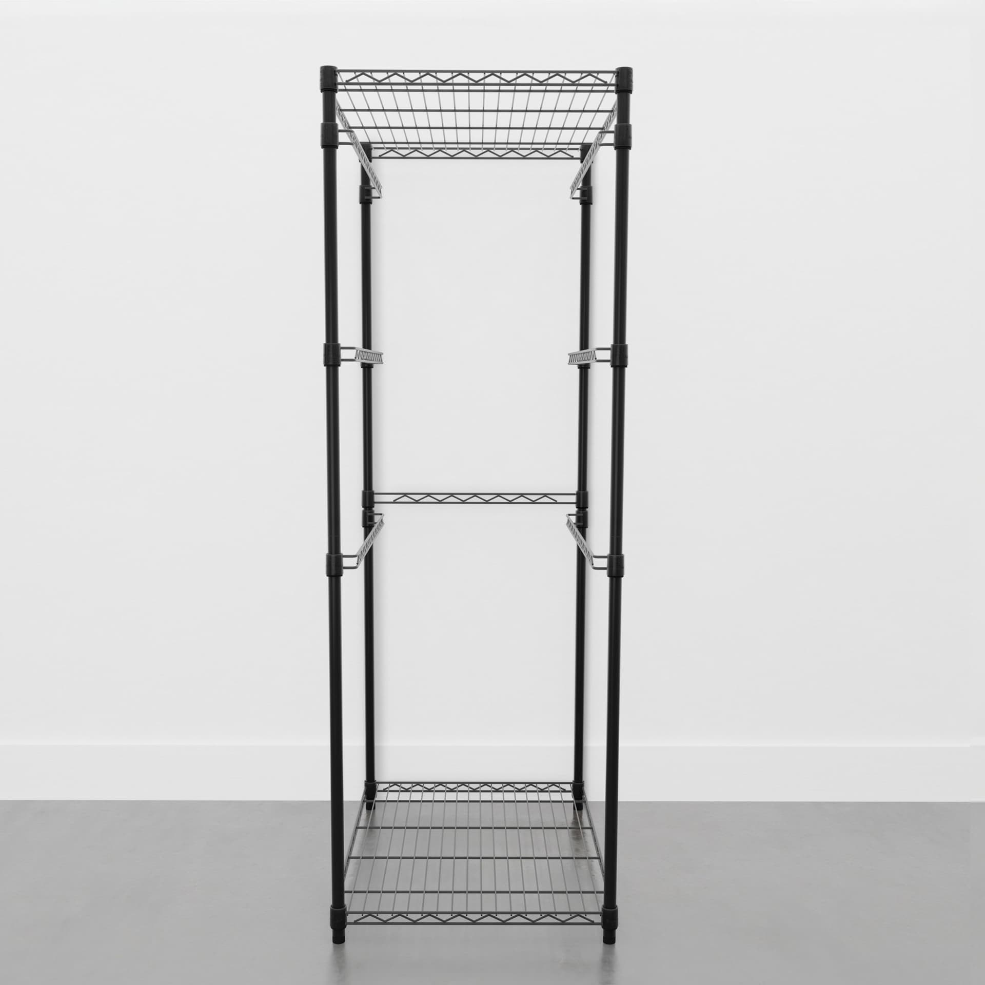 SafeRacks Storage Bin Rack, 5 Tote Capacity, NSF Certified, Black image 3