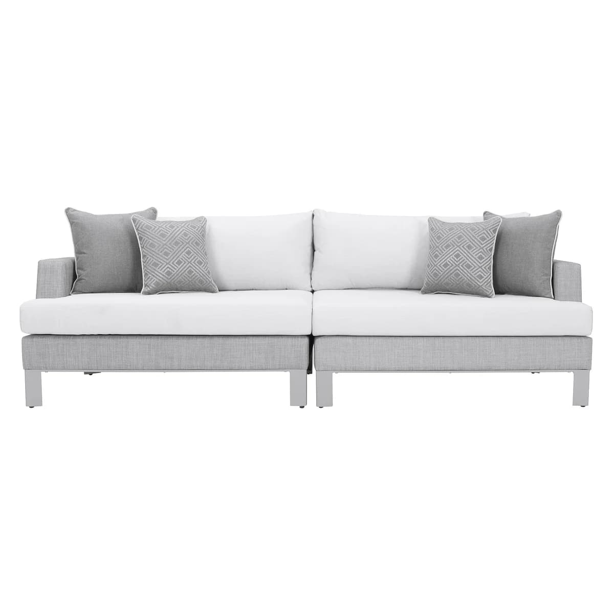 Modern Sling 8-piece Outdoor Patio Seating Set image 3
