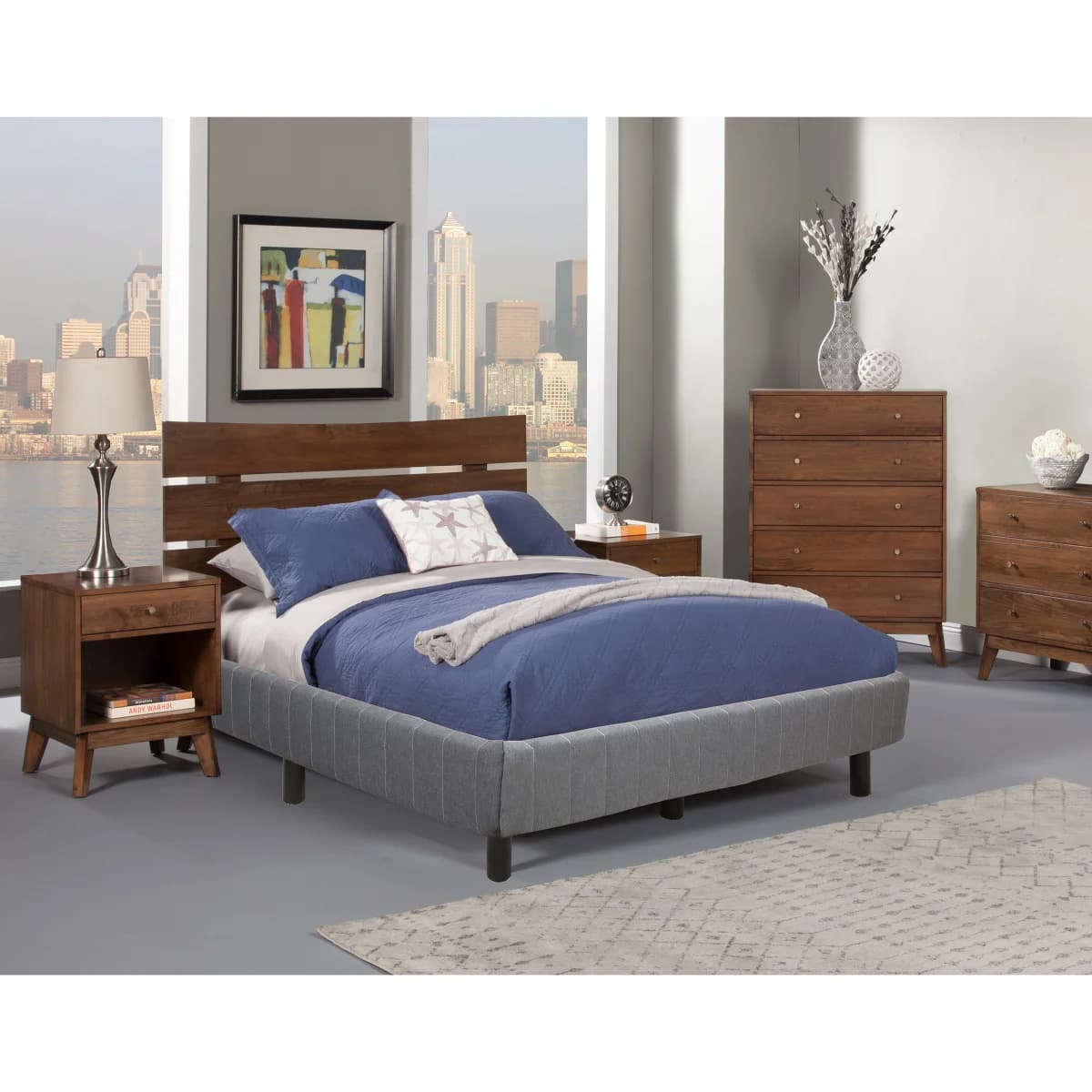 EnForce 7" Metal Foundation with Headboard Bracket and Legs, Cal King image 6