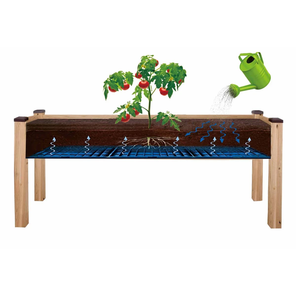Cedarcraft Elevated Cedar Planter image 3