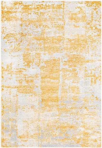 Unique Loom Finsbury Collection Area Rug - Elizabeth (6' 1" x 9' Rectangle, Yellow/ Ivory) image 3