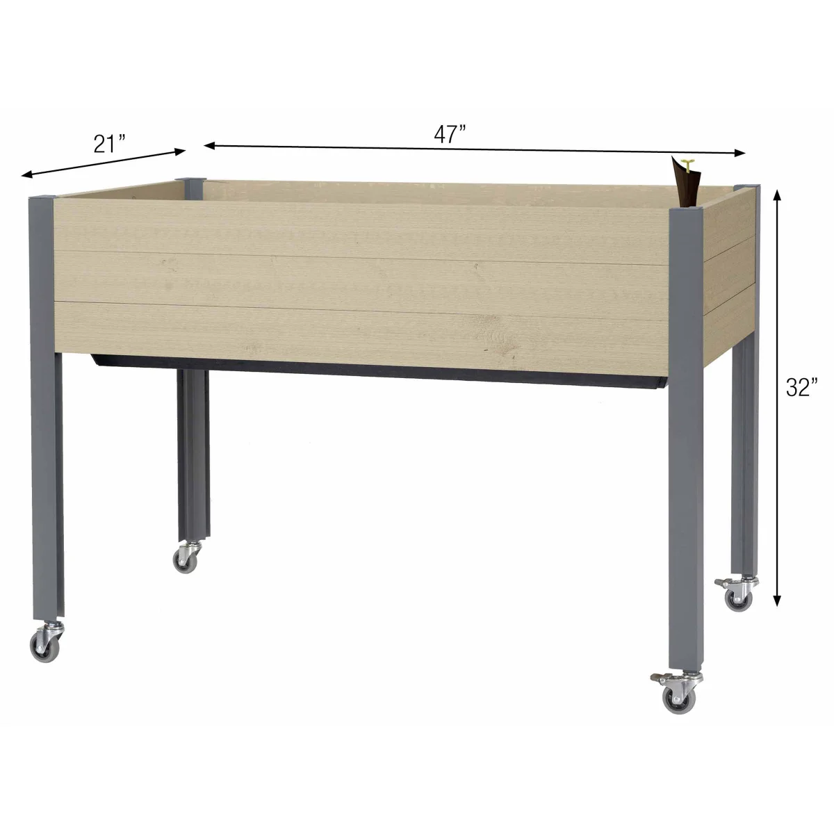 Cedarcraft Elevated Spruce 21X47X32 in Beige image 3