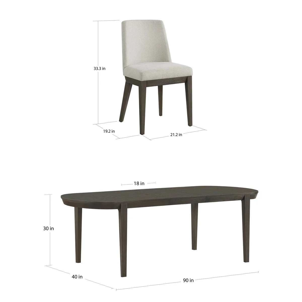 Veneto Extendable Wood Dining Table Set for 6 image 2